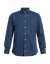 Bastoncino Man Shirt Slate Blue Size 15 ½ Cotton In Blue
