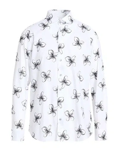 Bastoncino Man Shirt White Size 16 ½ Cotton