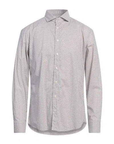 Bastoncino Man Shirt White Size 16 ½ Cotton, Elastane