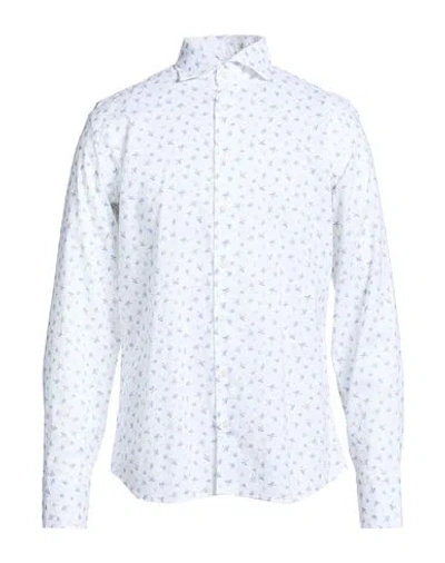 Bastoncino Man Shirt White Size 17 Cotton In Multi