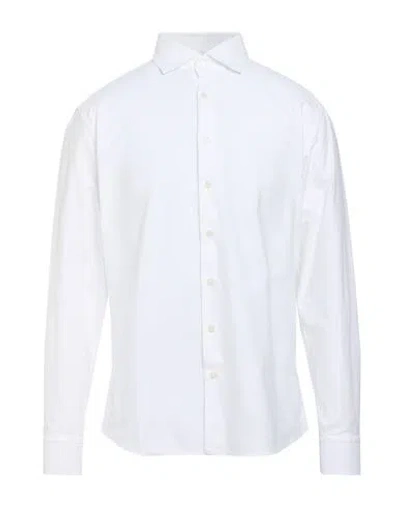 Bastoncino Man Shirt White Size 17 Cotton
