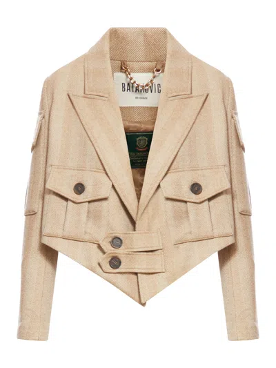 Batakovic Admiral Jacket In Nude & Neutrals