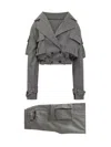 Batakovic Full Tailored Crop In Gray