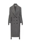 Batakovic Jade Coat Long Double-breasted Coat In Black