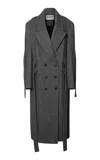 Batakovic Jade Double-breasted Wool-cashmere Full-length Coat In Gray