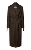 Batakovic Jade Double-breasted Wool-cashmere Full-length Coat In Multi