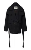 Batakovic Structured Oversized Wool-cashmere Coat In Black