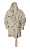 Batakovic Structured Oversized Wool-cashmere Coat In Brown