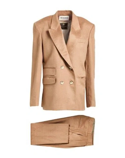 Batakovic Woman Suit Camel Size M Silk In Brown