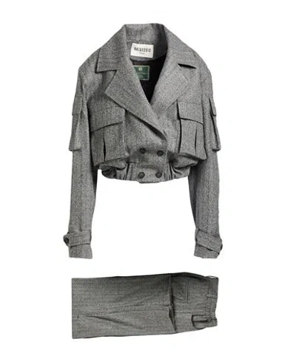 Batakovic Woman Suit Grey Size S Wool, Cashmere In Gray