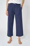 Batela Ladies Cotton Twill Pants In Marine In Blue