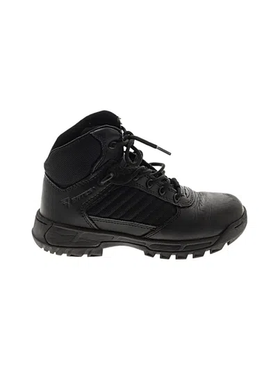 Pre-owned Bates Ankle Boots In Black