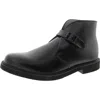 Bates E01832 Mens Buckle Manmade Chukka Boots In Black