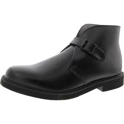 Bates E01832 Mens Buckle Manmade Chukka Boots In Black