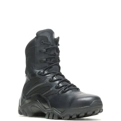 Pre-owned Bates Men's Delta-8 Side-zip Boot Black - E02348, Black