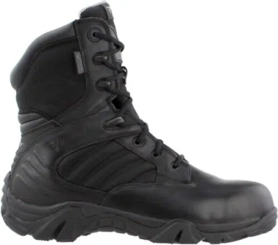 Pre-owned Bates Men's Gx-8 Gore-tex Composite Toe Side Zip Work Boot In Black