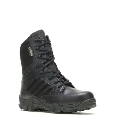 Pre-owned Bates Women's Gx-8 Side Zip Gore-tex® Waterproof Boot Black - E02788, Black