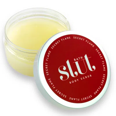 Bath Slut Black Secret Flame Dead Sea Salt Exfoliating & Nourishing Body Scrub - Cinnamon In Yellow