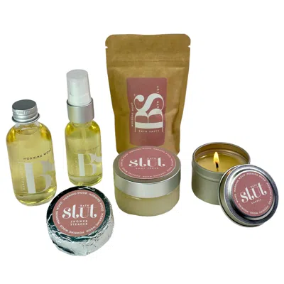 Bath Slut Brown Morning Wood Bath & Body Self-care Kit - Bergamot In Multi