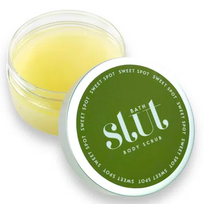 Bath Slut Green Sweet Spot Dead Sea Salt Exfoliating & Nourishing Body Scrub - Freesia In Yellow