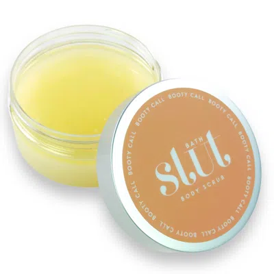 Bath Slut Neutrals Booty Call Dead Sea Salt Exfoliating & Nourishing Body Scrub - Grapefruit In Red