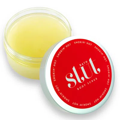 Bath Slut Red Smokin' Hot Dead Sea Salt Exfoliating & Nourishing Body Scrub - Jasmine In Yellow