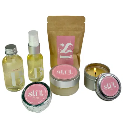 Bath Slut Rose Gold Flower Power Bath & Body Self-care Kit - Anise In Multi