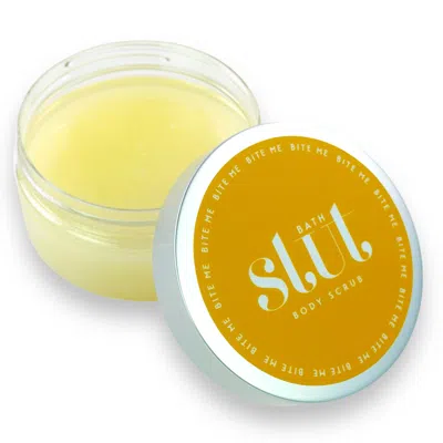 Bath Slut Yellow / Orange Bite Me Dead Sea Salt Exfoliating & Nourishing Body Scrub - Citrus