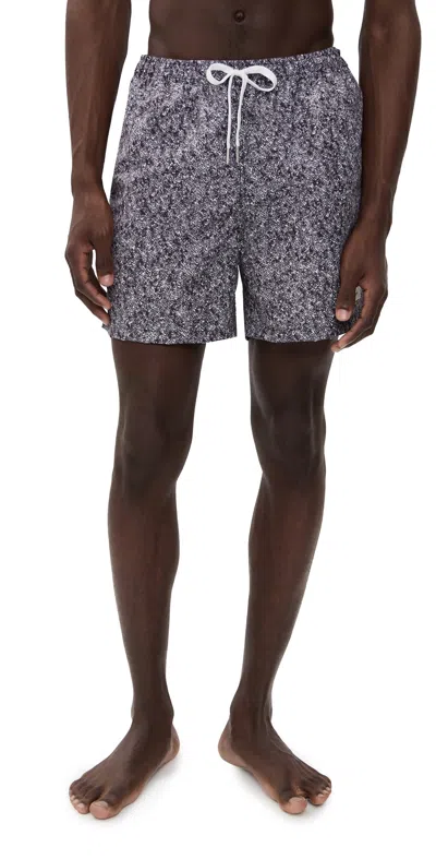 Bather Black Particle Swim Trunks 5 Black Particle In Gray