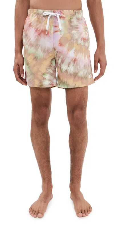 Bather Calypso Swirl Swim Trunks 5 Orange