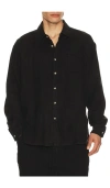 Bather Core Leisure Shirt In Black