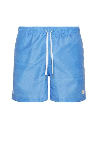 Bather Cornflower Tonal Bandana Swim Trunks