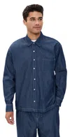 Bather Denim Leisure Shirt Rinsed In Blue