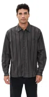 Bather Fringe Leisure Shirt Smoke In Gray