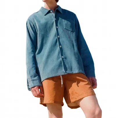 Bather Men's Swim Trunks In Amber Crescendo In Brown