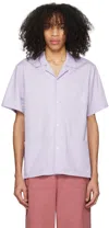 Bather Purple Cotton Shirt In Lavender