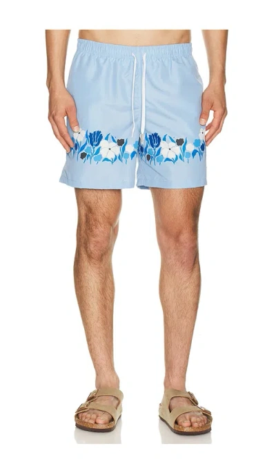 Bather Regatta Lawn Printed Swim Trunks In Multi