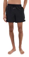 Bather Solid Black Swim Trunks 5 Black In Black