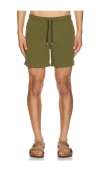 Bather Solid Classic Swim Trunk In Green