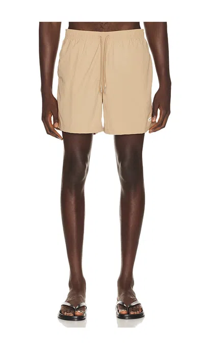 Bather Solid Classic Swim Trunk In Solid Chai