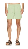 Bather Solid Moss Swim Trunks In Green