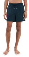 Bather Solid Navy Swim Trunks 5 Navy In Navy