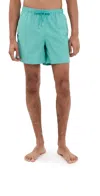 Bather Solid Teal Swim Trunks 5 Teal In Teal