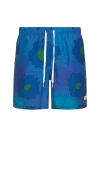 Bather Swim Trunk In Sapphire Bloomscape
