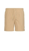 Bather Swim Trunk In Solid Chai