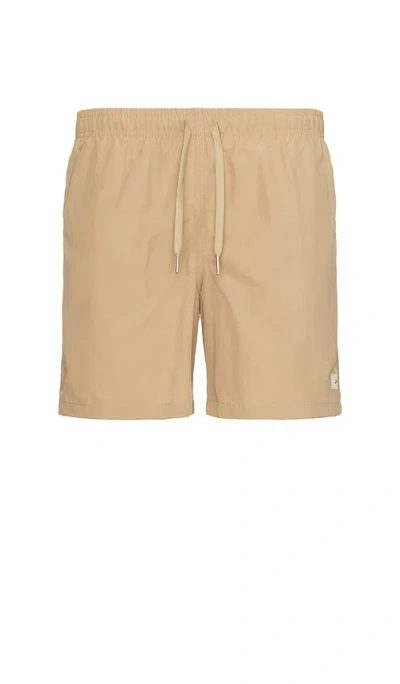Bather Swim Trunk In Solid Chai