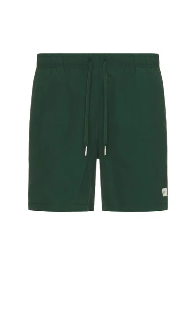 Bather Swim Trunk In Solid Pine
