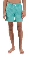 Shop Bather Teal Tonal Bandana Swim Trunks 5 Teal