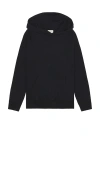 Bather Terry Hoodie In Black