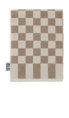 Bathing Culture Bathhouse Check Organic Body Towel In 橡木色